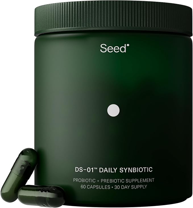 1-5 Seed DS-01 Daily Synbiotic – Prebiotic and Probiotic (60 Capsules) – 53.6 Billion AFU – Digestive Health, Gut Health, and Immune Health – Multi-Strain Probiotics for Women & Men – Vegan & Shelf-Stable - Image 1
