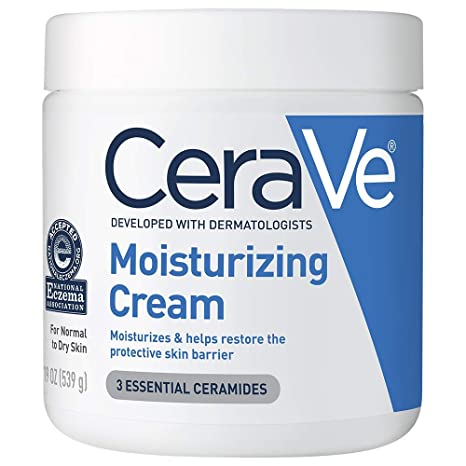 cerev-beauty-1 CeraVe Moisturizing Cream | Body and Face Moisturizer for Dry Skin | Body Cream with Hyaluronic Acid and Ceramides | Normal | Fragrance Free | 19 Oz | Packages May Vary - Image 1