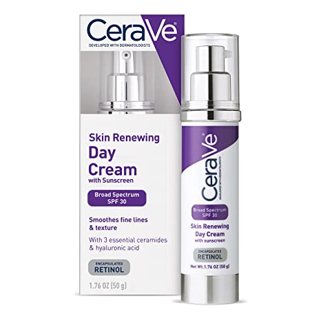 cerev9-beauty-1 CeraVe Anti Aging Face Cream with SPF 30 Sunscreen | Anti Wrinkle Cream for Face with Retinol, SPF 30 Sunscreen, Hyaluronic Acid, and Ceramides | 1.76 Ounce - Image 1